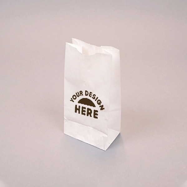 Custom-Printed White Kraft 4-lb Bag